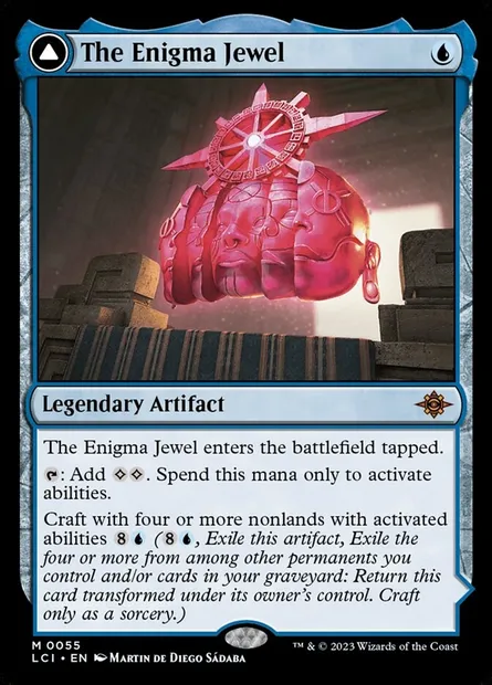 The Enigma Jewel // Locus of Enlightenment, Magic card LCI 55 — The Lost Caverns of Ixalan set
