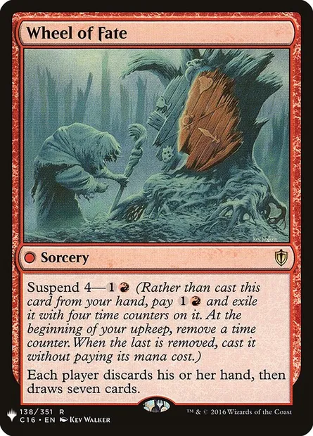 Roue du destin, carte Magic PLST C16-138 — extension The List
