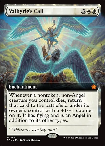 Valkyrie's Call, Magic card FDN 449 — Foundations set