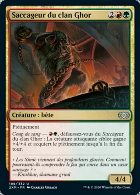 Saccageur du clan Ghor, carte Magic 2XM 198 — extension Double Masters