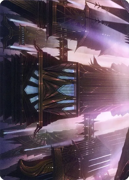 Skybridge Towers // Skybridge Towers, carte Magic ASNC 37 — extension New Capenna Art Series