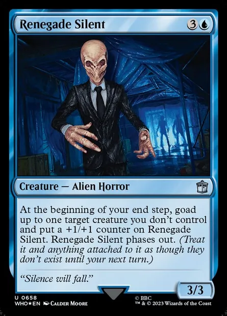 Renegade Silent, Magic card WHO 658 — Doctor Who set