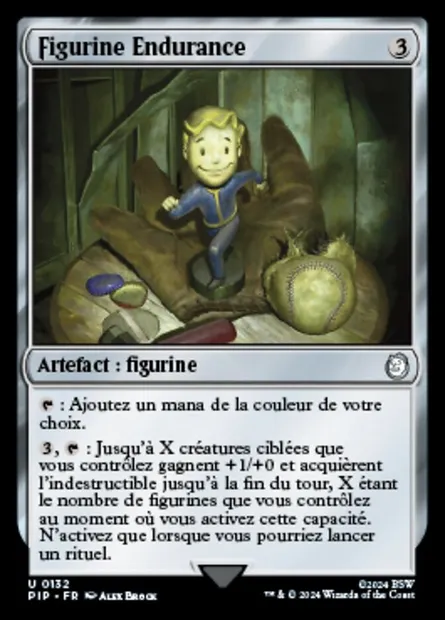 Figurine Endurance, carte Magic PIP 132 — extension Fallout