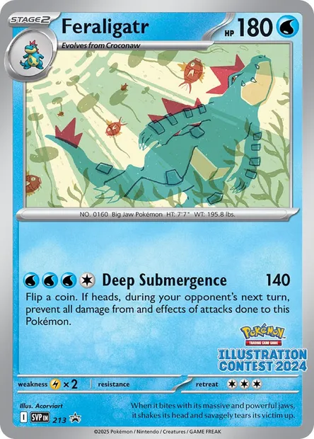 Feraligatr, Pokémon card PR-SV 213 — SVP Black Star Promos set