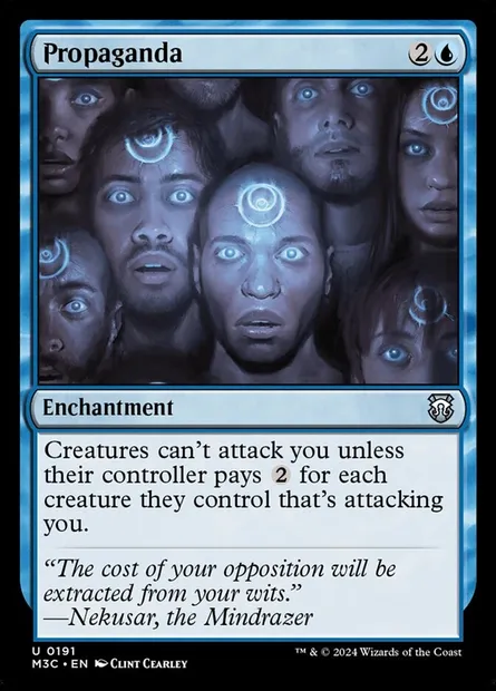 Propaganda, Magic card M3C 191 — Modern Horizons 3 Commander set