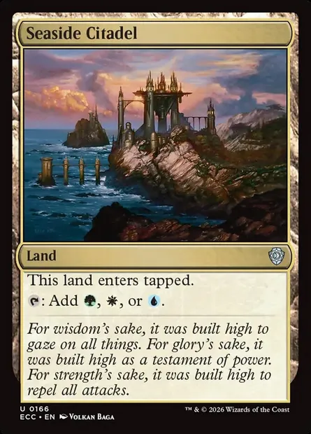 Seaside Citadel, Magic card ECC 166 — Lorwyn Eclipsed Commander set