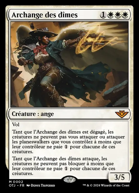 Archange des dîmes, carte Magic OTJ 2 — extension Outlaws of Thunder Junction