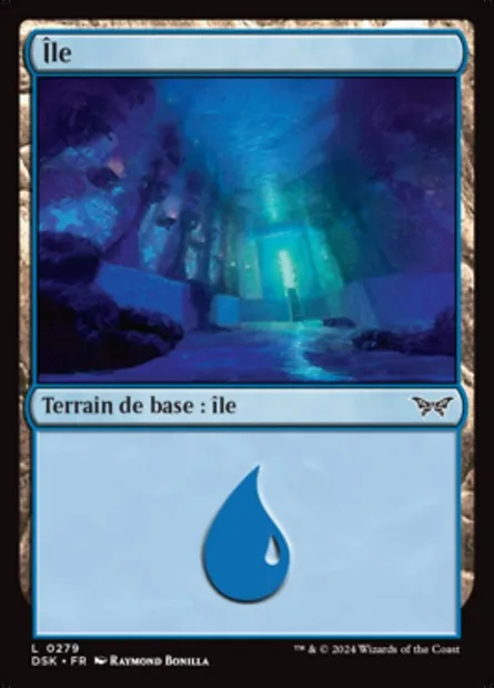 Île, carte Magic DSK 279 — extension Duskmourn: House of Horror