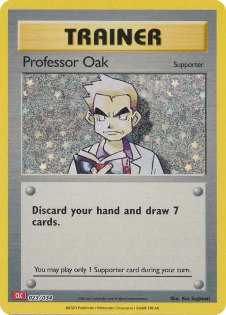Professeur Chen, carte Pokémon CLC 023 — extension Pokémon TCG Classic: Charizard & Ho-Oh ex Deck