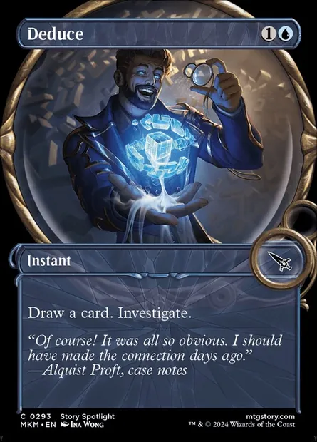 Deduce, Magic card MKM 293 — Murders at Karlov Manor set