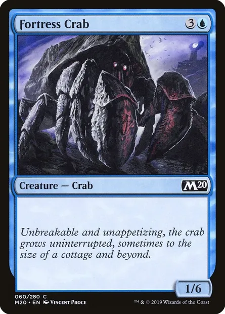 Fortress Crab, Magic card M20 60 — Core Set 2020 set