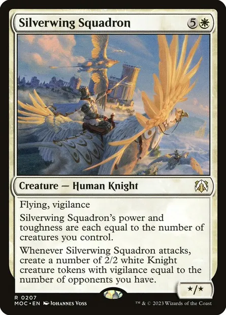 Silverwing Squadron, Magic card MOC 207 — March of the Machine Commander set
