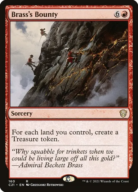 Brass's Bounty, Magic card C21 160 — Commander 2021 set