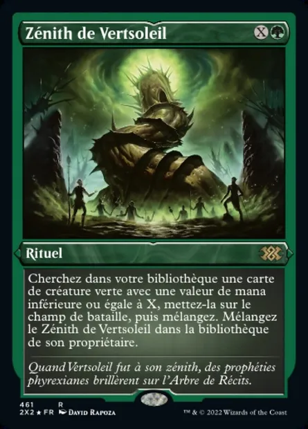 Zénith de Vertsoleil, carte Magic 2X2 461 — extension Double Masters 2022