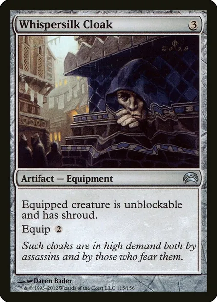 Whispersilk Cloak, Magic card PC2 115 — Planechase 2012 set