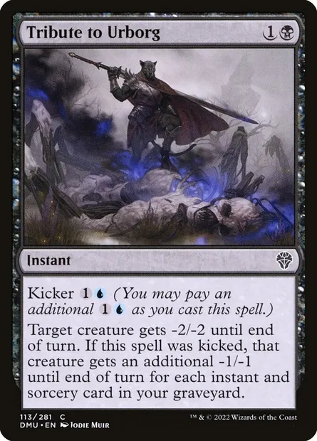 Tribute to Urborg, Magic card DMU 113 — Dominaria United set
