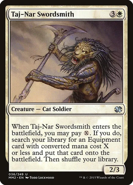 Taj-Nar Swordsmith, Magic card MM2 36 — Modern Masters 2015 set