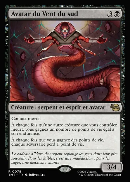 Avatar du Vent du sud, carte Magic TMT 78 — extension Teenage Mutant Ninja Turtles