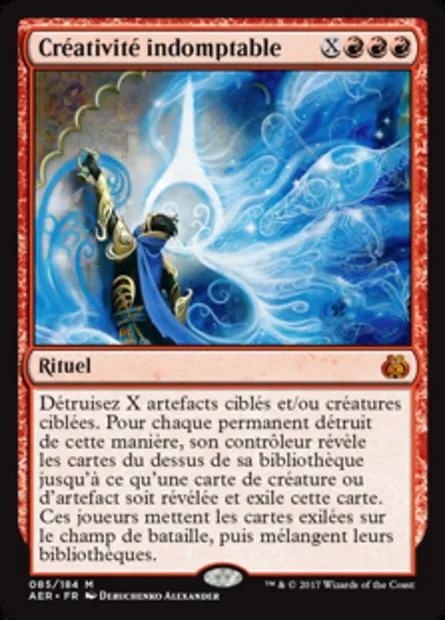 Créativité indomptable, carte Magic AER 85 — extension La révolte éthérique