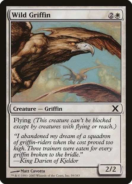 Wild Griffin, Magic card 10E 59 — Tenth Edition set