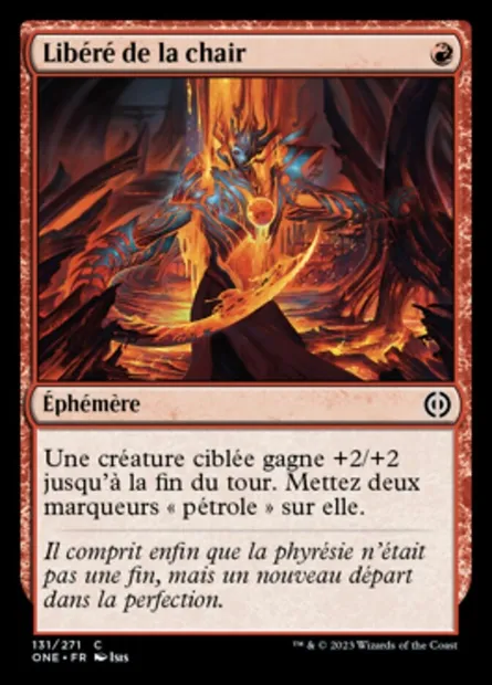 Libéré de la chair, carte Magic ONE 131 — extension Tous Phyrexians