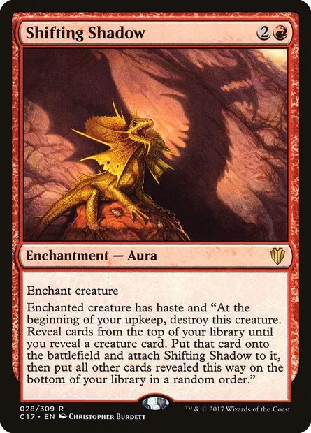 Shifting Shadow, Magic card C17 28 — Commander 2017 set