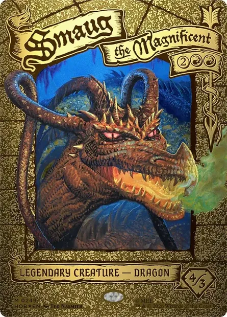 Smaug le magnifique, carte Magic HOB 249 — extension The Hobbit