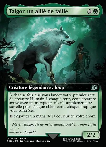 Talgor, un allié de taille, carte Magic FIN 474 — extension Final Fantasy
