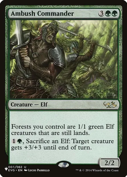 Commandant d'embuscade, carte Magic PLST EVG-1 — extension The List