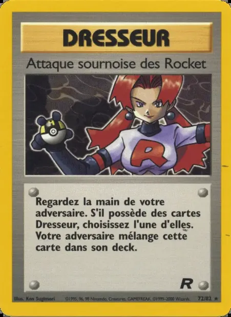 Attaque sournoise des Rocket, carte Pokémon TR 72 — extension Team Rocket