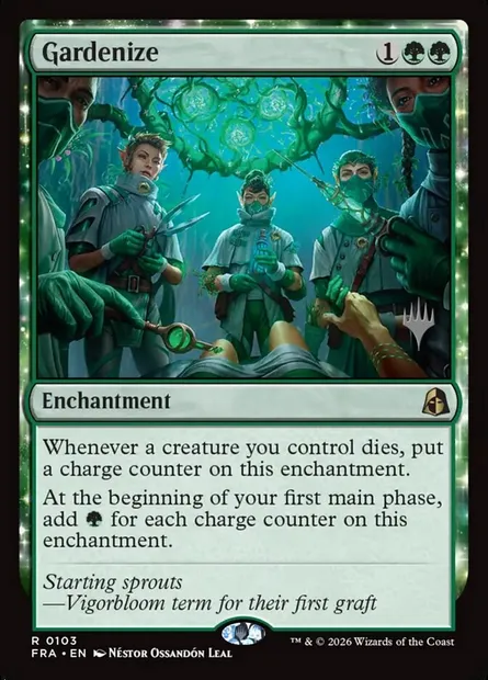 Jardiniser, carte Magic PFRA 103p — extension Reality Fracture Promos