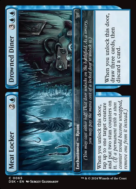 Meat Locker // Drowned Diner, Magic card DSK 65 — Duskmourn: House of Horror set