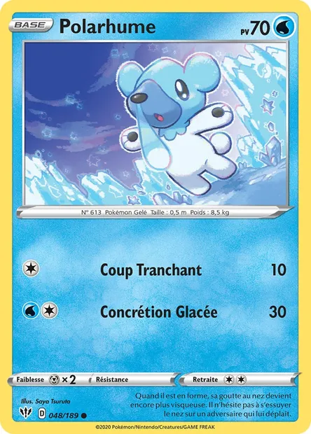 Polarhume, carte Pokémon DAA 48 — extension Ténèbres Embrasées