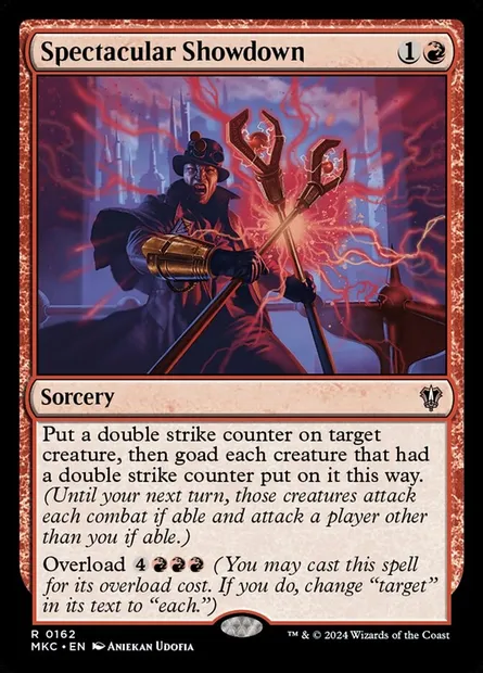 Spectacular Showdown, Magic card MKC 162 — Murders at Karlov Manor Commander set
