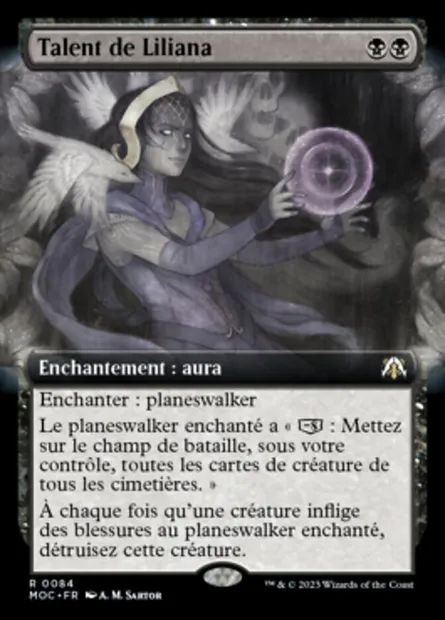 Talent de Liliana, carte Magic MOC 84 — extension March of the Machine Commander