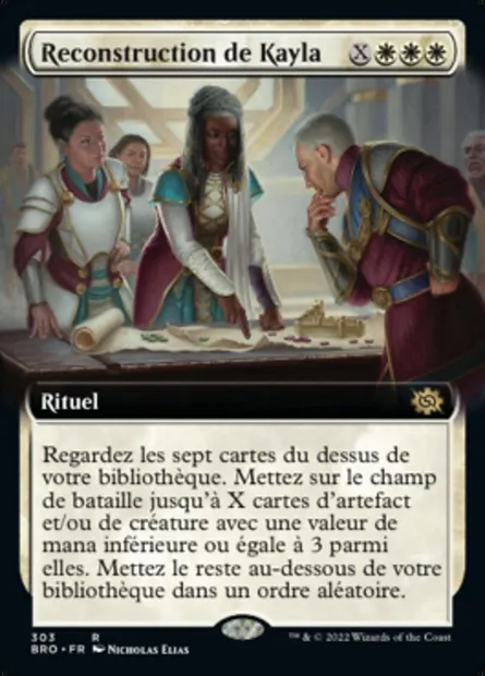 Reconstruction de Kayla, carte Magic BRO 303 — extension La Guerre Fratricide