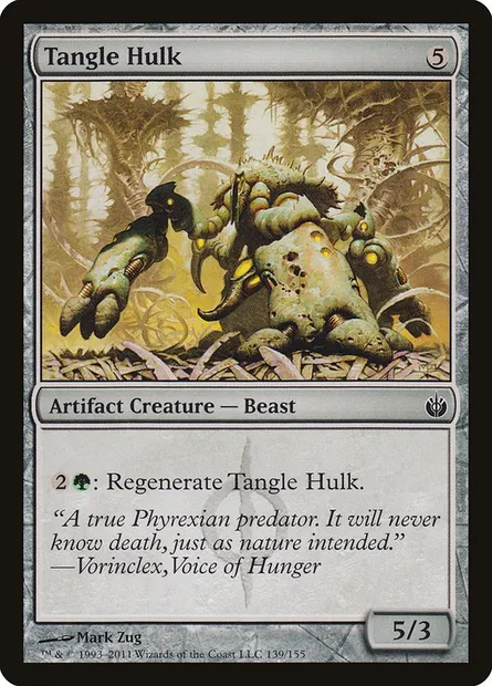 Tangle Hulk, Magic card MBS 139 — Mirrodin Besieged set