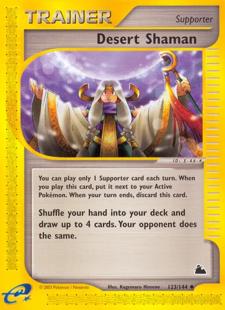 Desert Shaman, carte Pokémon SK 123 — extension Skyridge