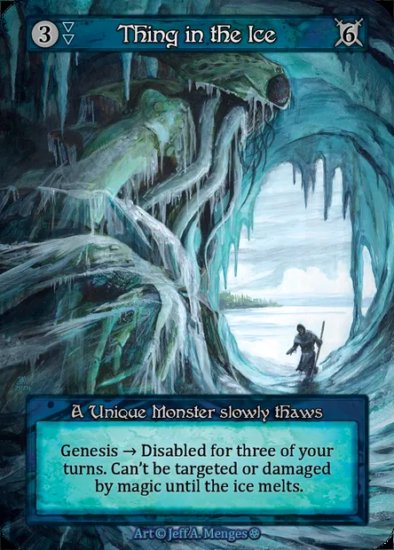 Thing in the Ice, carte Sorcery GOT 189 — extension Gothic