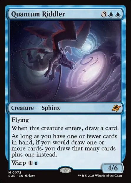 Quantum Riddler, Magic card EOE 72 — Edge of Eternities set