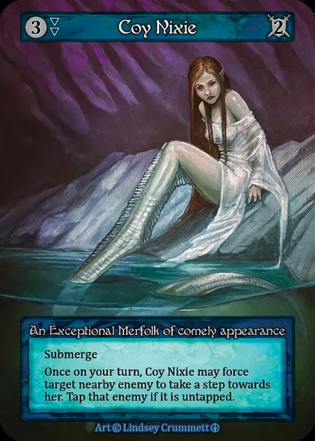 Coy Nixie, Sorcery card ATH 018 — Arthurian Legends set