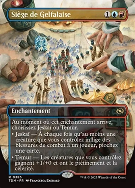 Siège de Gelfalaise, carte Magic TDM 385 — extension Tarkir: Dragonstorm