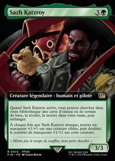 Sazh Katzroy, carte Magic FIN 472 — extension Final Fantasy