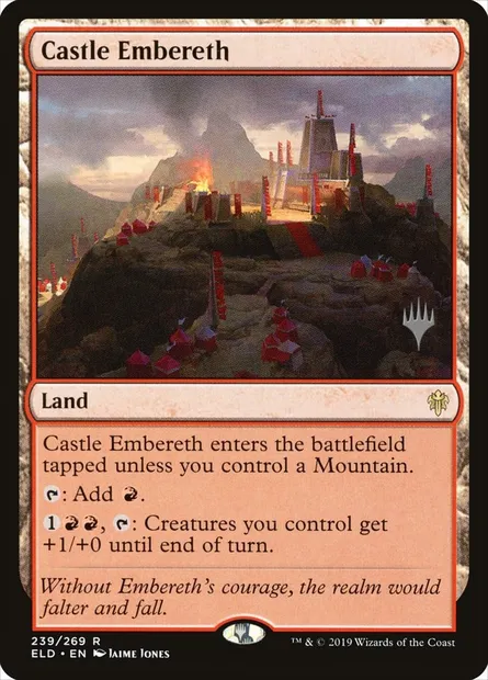 Castle Embereth, Magic card PELD 239p — Throne of Eldraine Promos set
