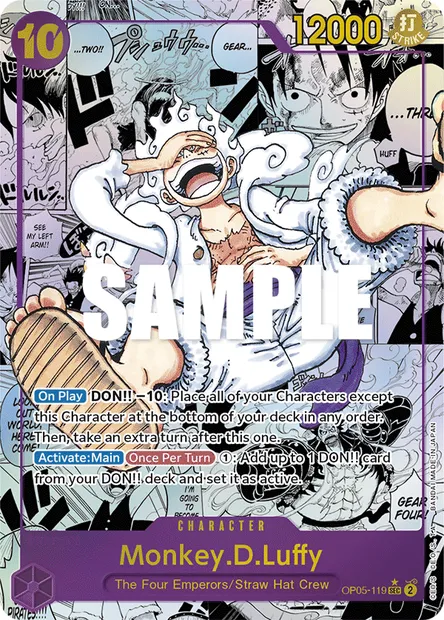 Monkey.D.Luffy, One Piece card OP05-119 — AWAKENING OF THE NEW ERA set