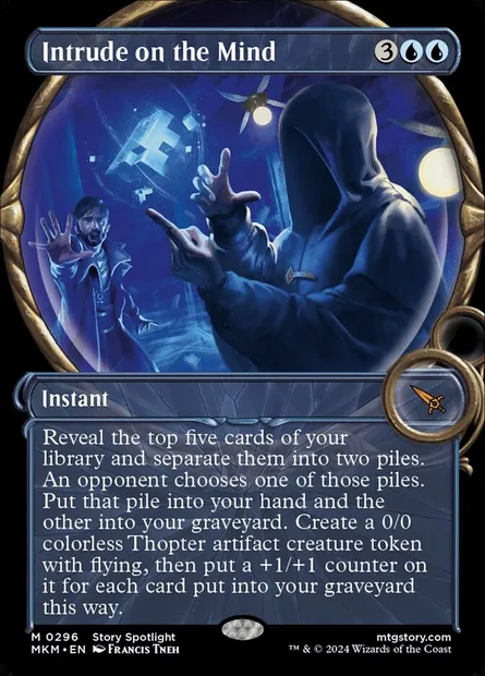 Intrude on the Mind, Magic card MKM 296 — Murders at Karlov Manor set
