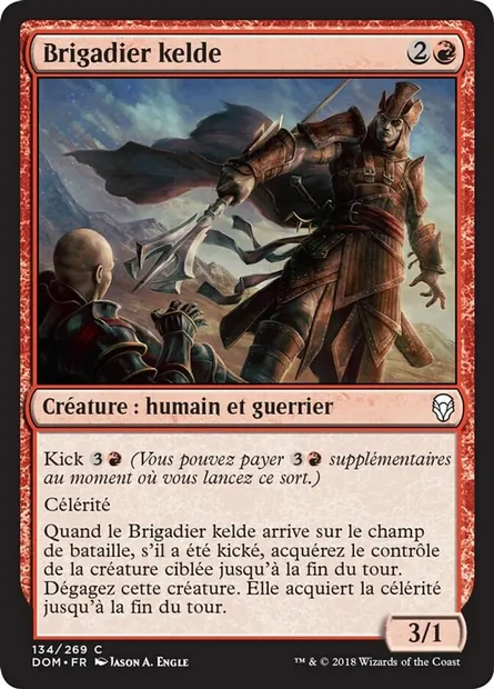 Brigadier kelde, carte Magic DOM 134 — extension Dominaria
