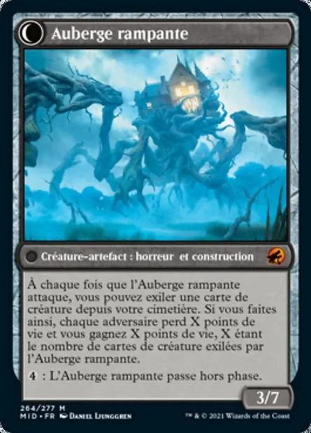 Hôtel hostile // Auberge rampante, carte Magic MID 264 — extension Innistrad : chasse de minuit