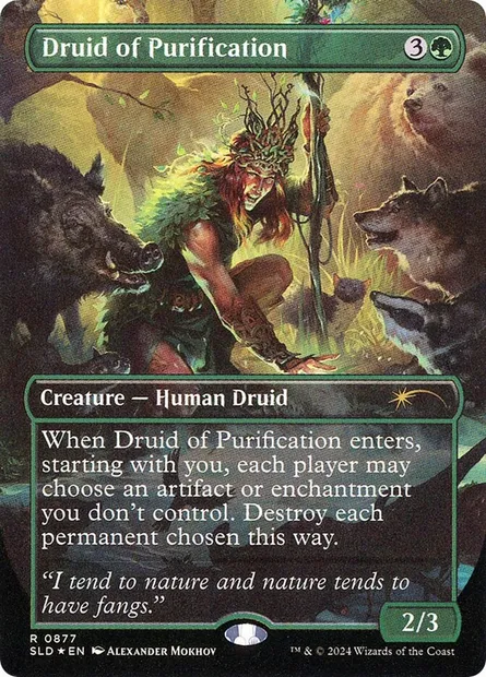 Druid of Purification, Magic card SLD 877 — Secret Lair Drop set