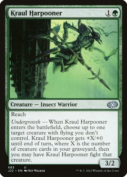 Kraul Harpooner, Magic card J22 683 — Jumpstart 2022 set